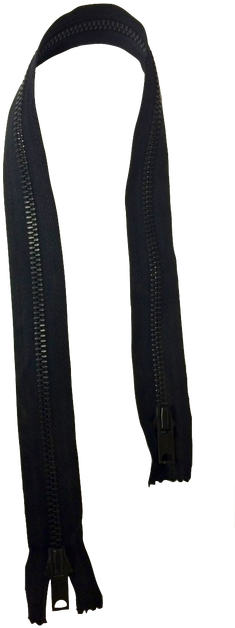 Black Metal Zipper - Zipper (290x659), Png Download