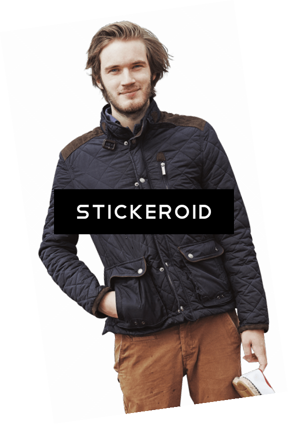 Pewdiepie Casual Standing - Pewdiepie Transparent Full Body (576x847), Png Download