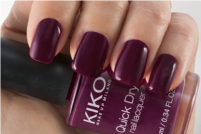 Quick Dry Nail Lacquer Kiko - Nail Polish (406x1000), Png Download