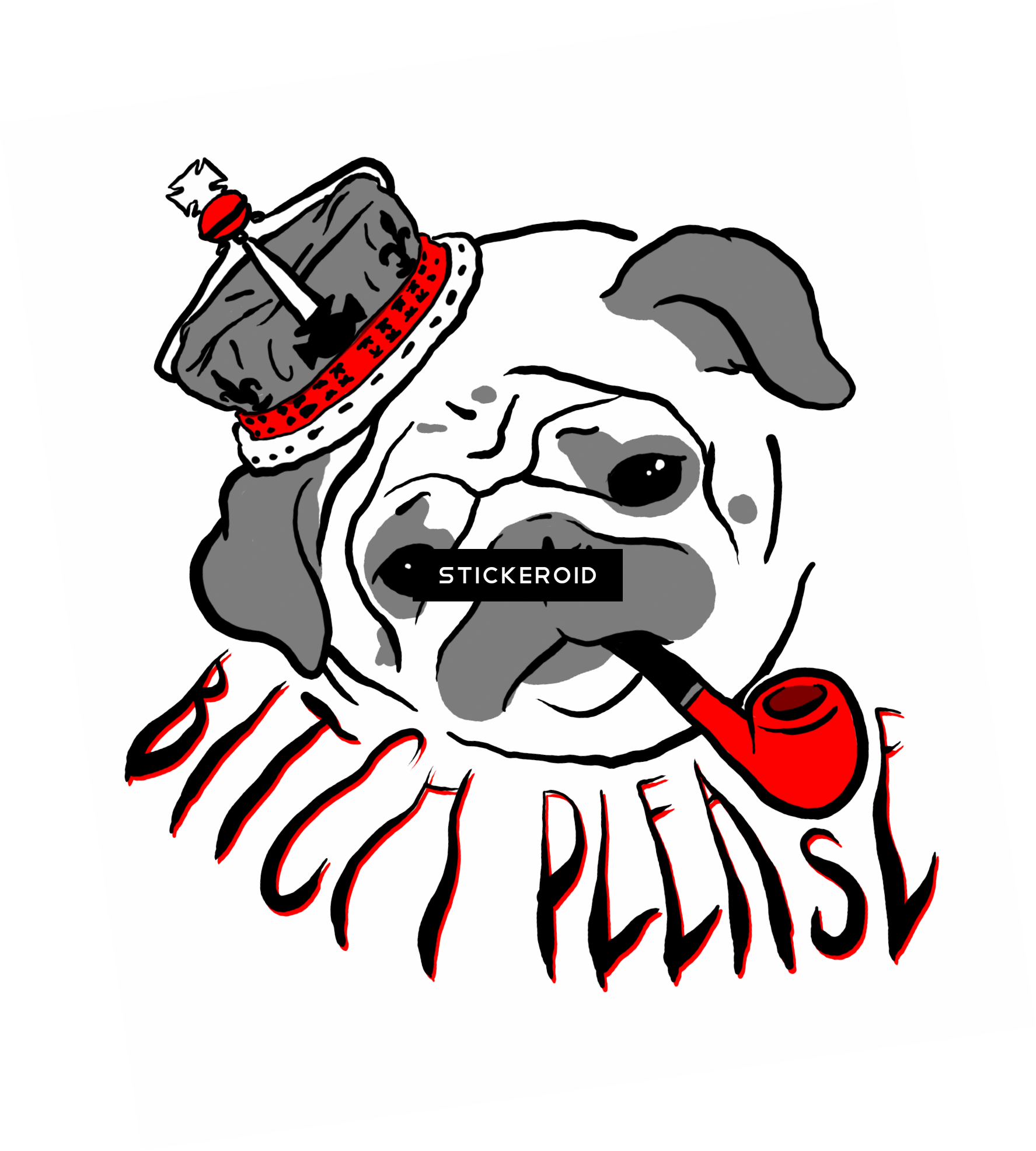 Pug Life Thug - T-shirt (1775x1973), Png Download