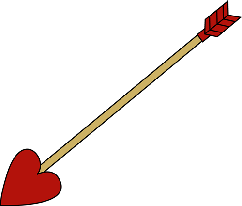 Valentine Arrow Clipart (500x425), Png Download