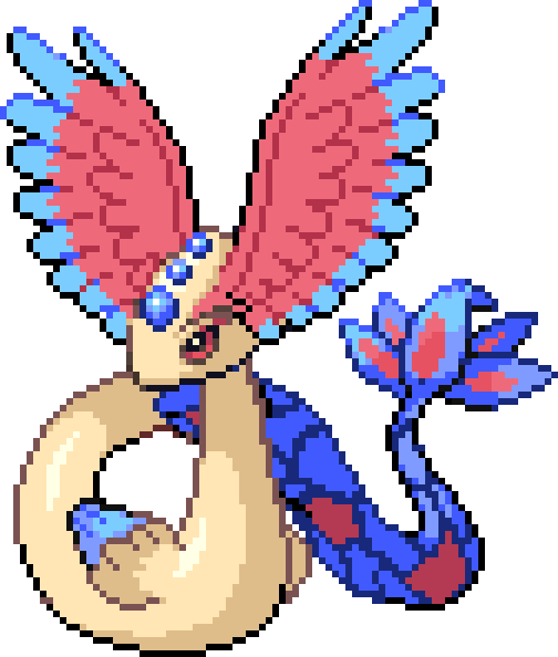 Mega Milotic Majestic - Sky Army (504x594), Png Download