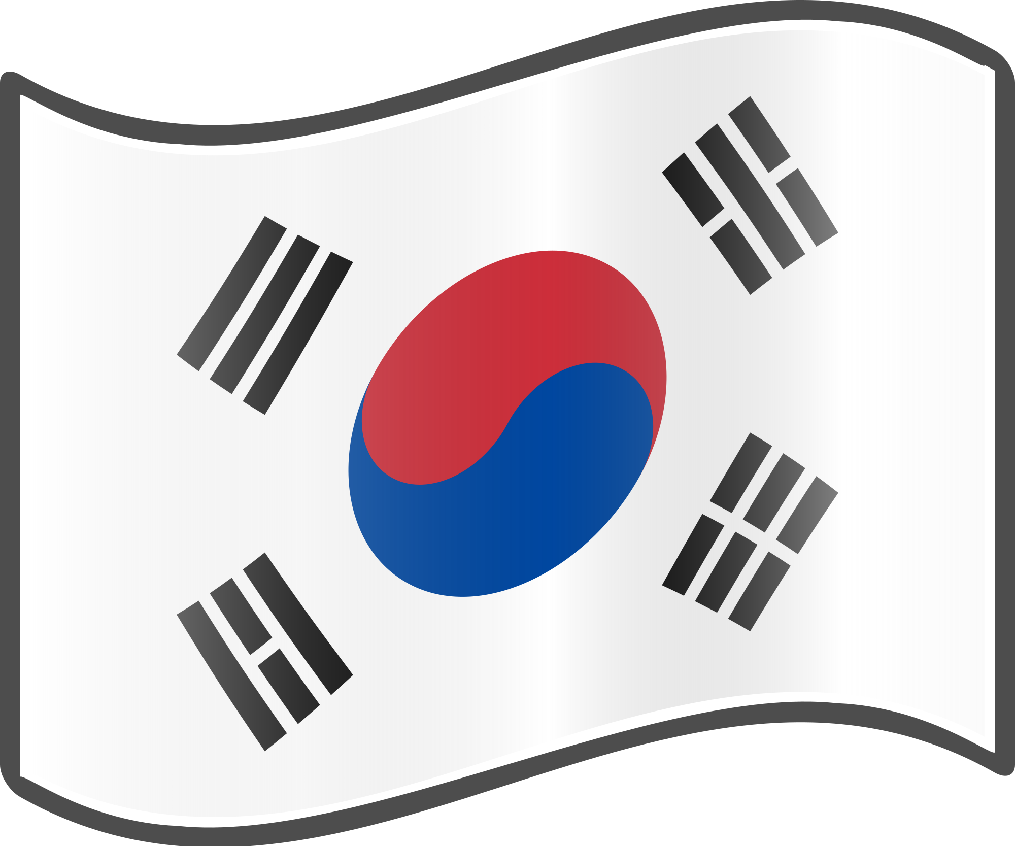 Open - South Korea Flag (2000x1667), Png Download