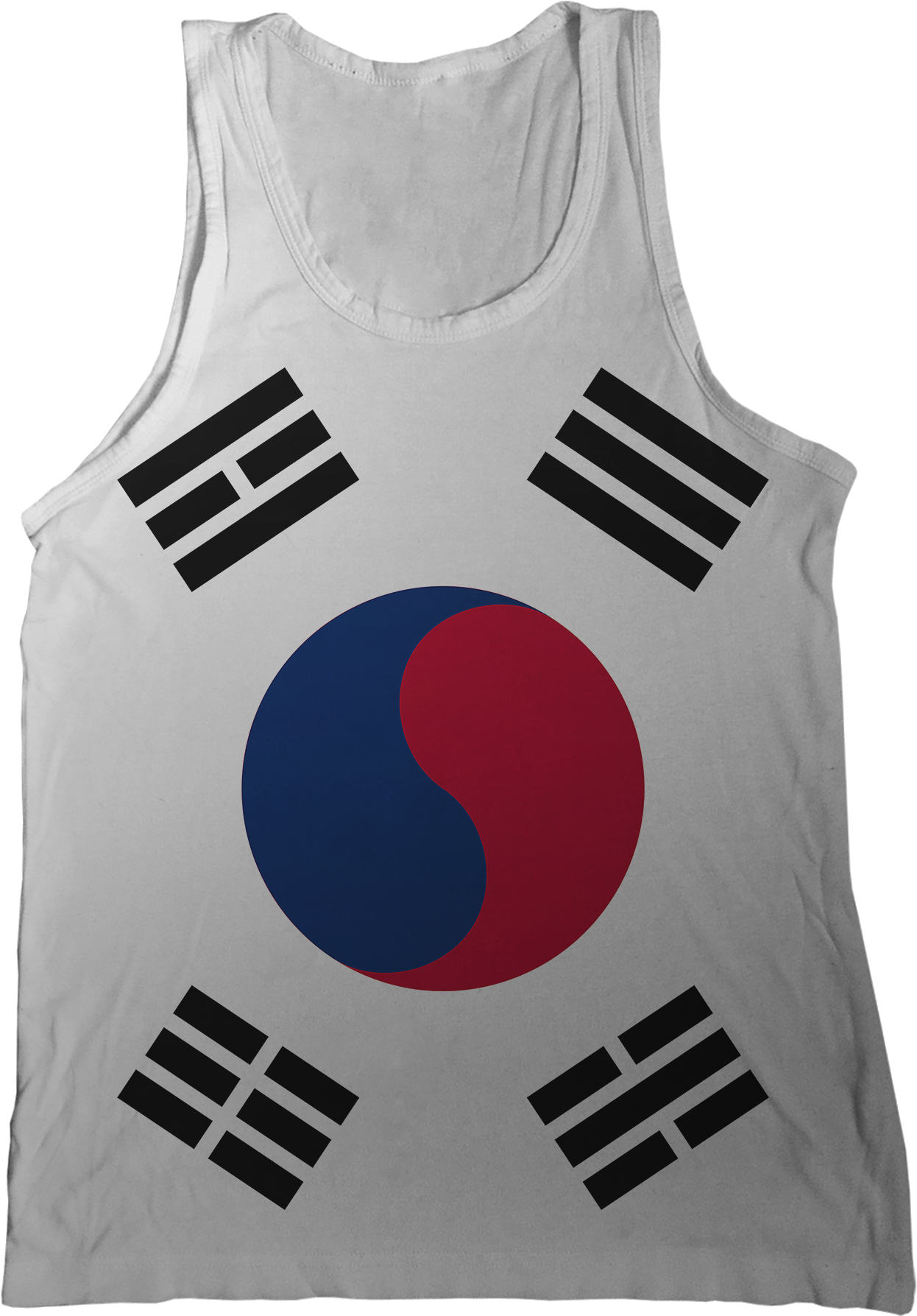 South Korea Flag Tank Top - South Korea Flag Vertical (1296x1786), Png Download