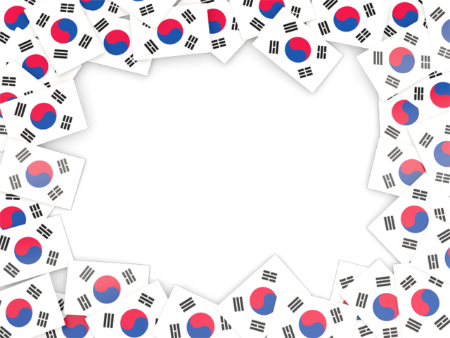 South Korea Flag Frame (640x480), Png Download