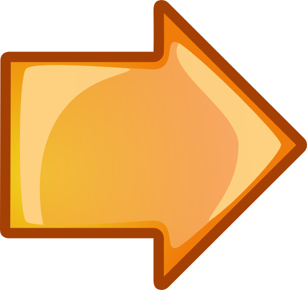 Arrow Clipart Orange - Arrow Cartoon Png (600x568), Png Download