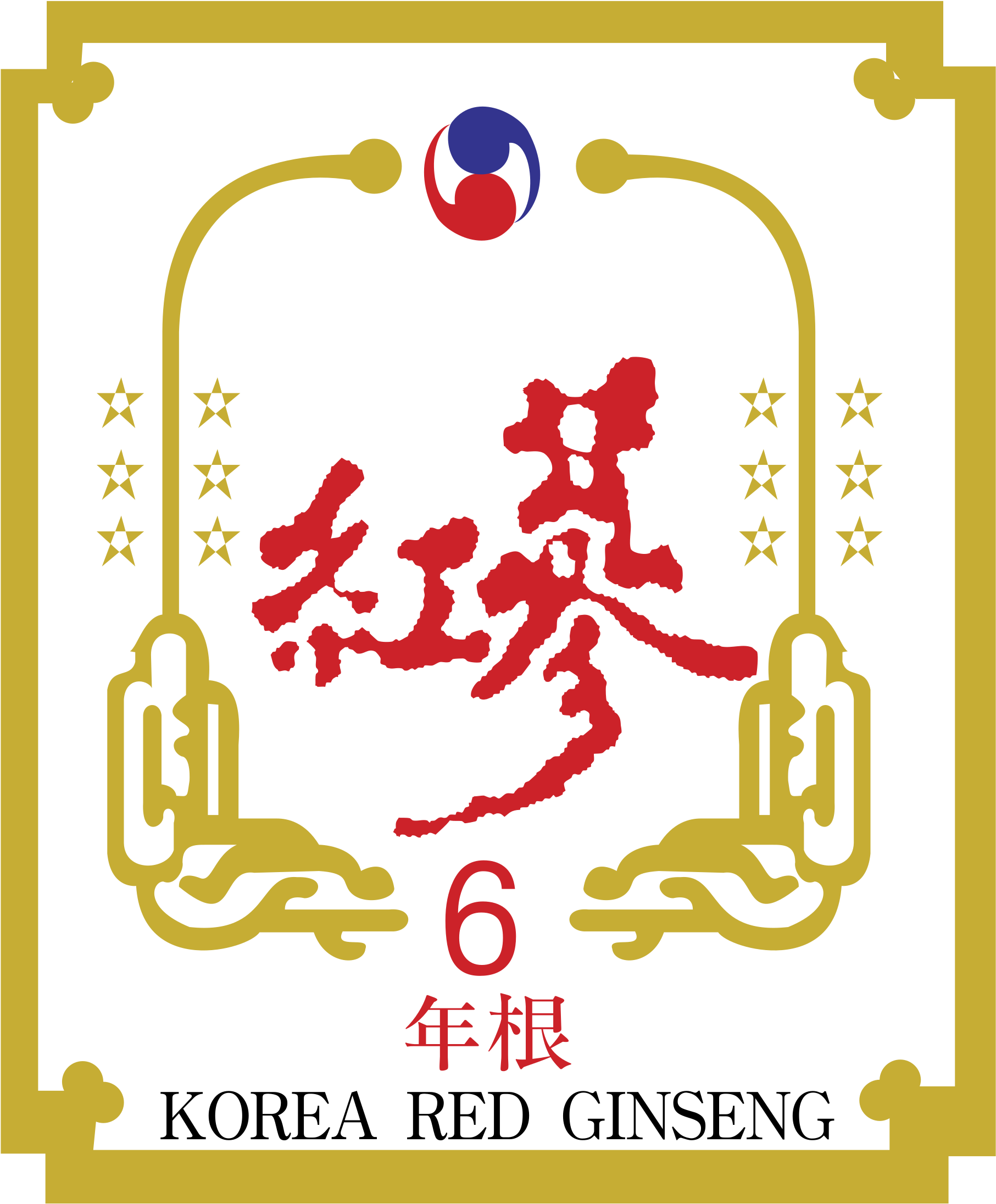 Korea Red Ginseng Logo Png Transparent - Korea (2400x2400), Png Download