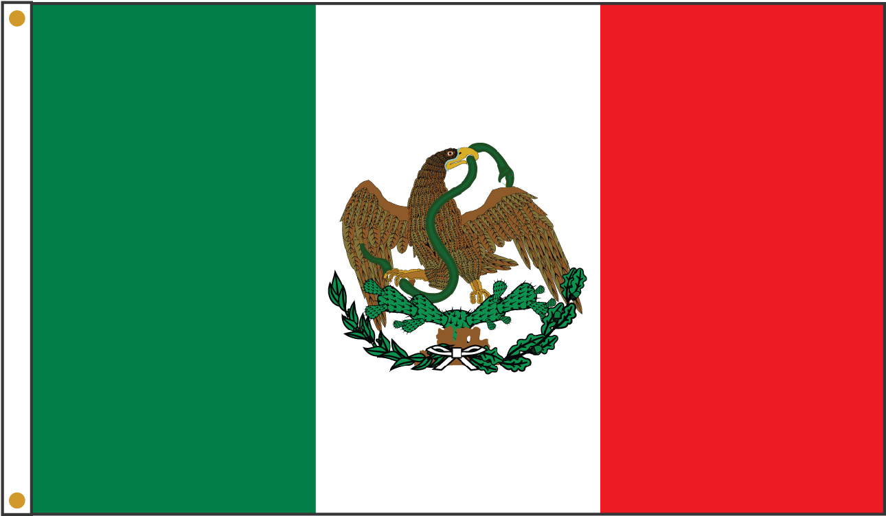 Mexico Flag - Mexico Flag 1821 1836 (1300x1040), Png Download