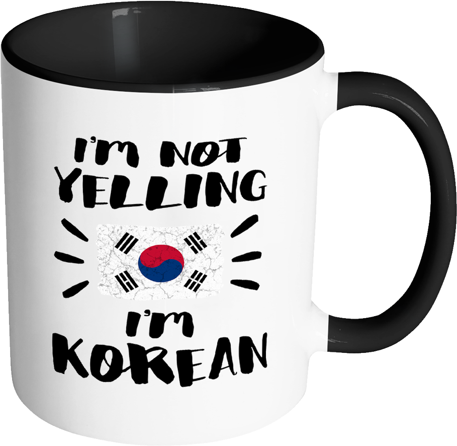 I'm Not Yelling I'm Korean Flag - Physics Mug (1024x1024), Png Download