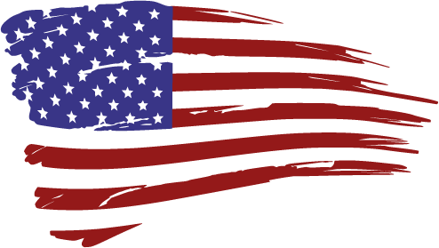 Royalty Free Download Distressed American Flag Clipart - 4th Of July Png (494x279), Png Download
