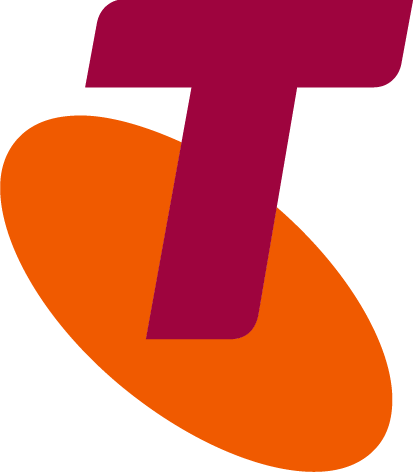 Sense Of Security, Secureworks, Shearwater, Telstra - Telstra Logo Orange Transparent (413x472), Png Download