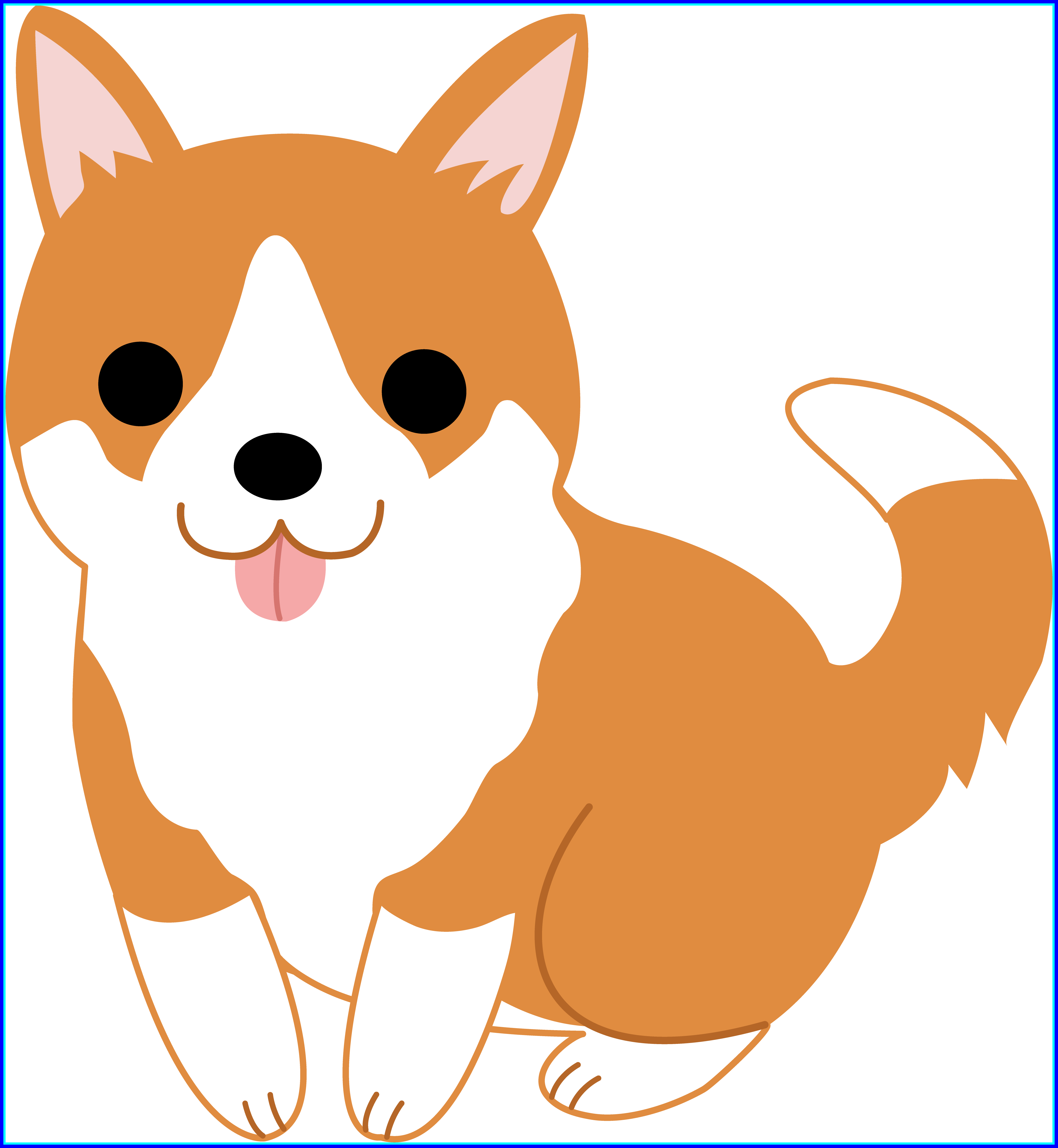 Shocking Easy Puppy Cliparts Clip Art On Pic Of Dog - Clipart Dog (4786x5193), Png Download