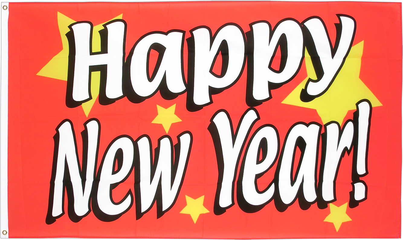 Happy New Year - Cheap Happy New Year Flag - 2x3 Ft (1500x1000), Png Download