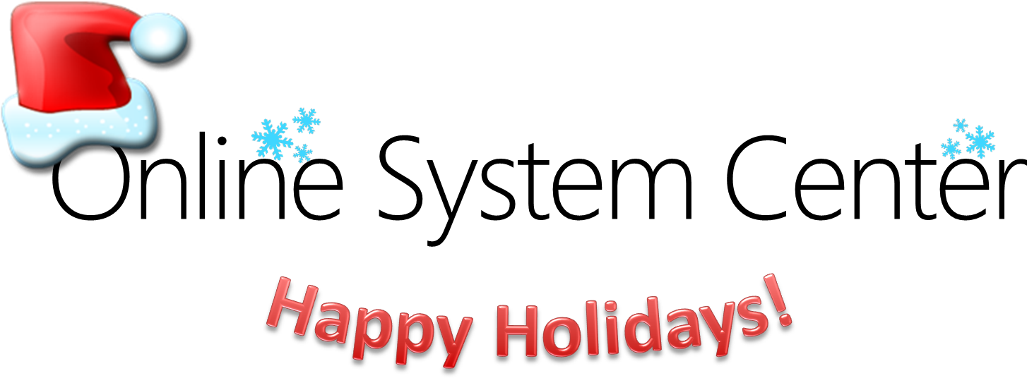 Happy New Year Merry Online System Center - Microsoft System Center Configuration Manager (1586x562), Png Download
