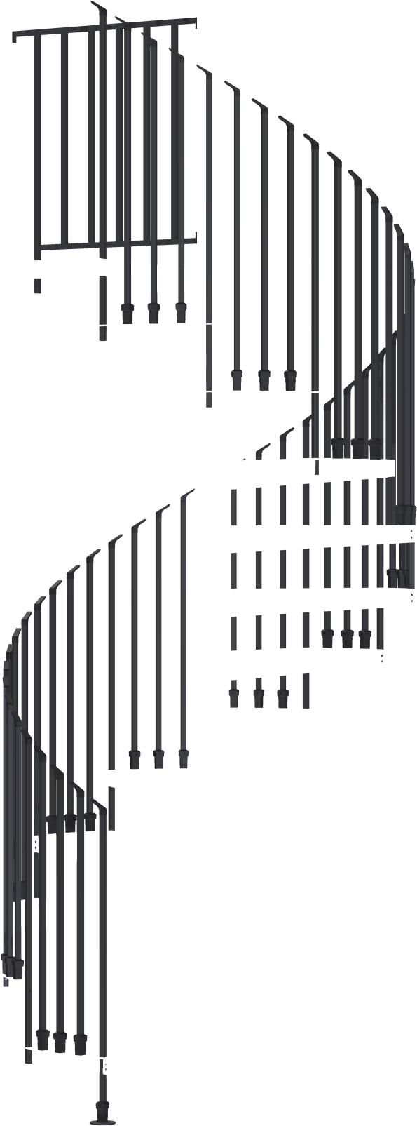 Spiral Staircase Logo (1020x2100), Png Download