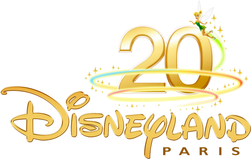 Jpg Library Library Paris Clipground Logos - Disneyland Paris 20th Anniversary Logo (834x546), Png Download