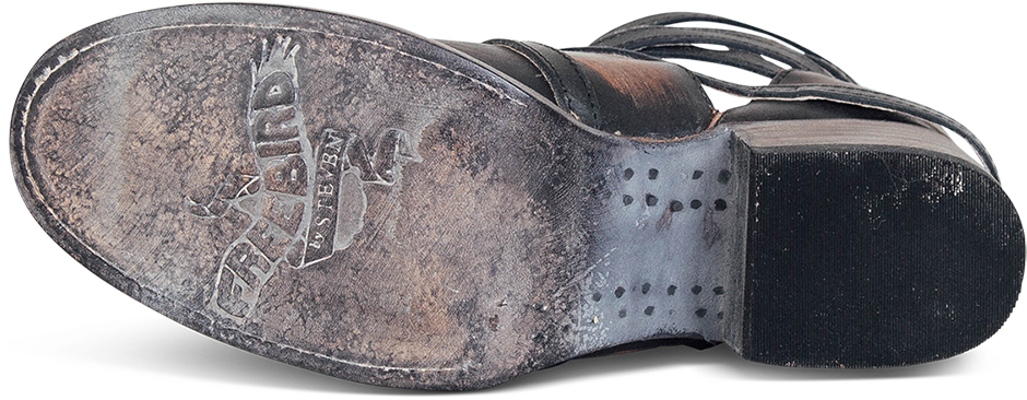 Stair In Black Distressed - Sandal (1250x1250), Png Download