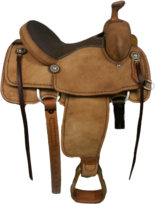 This One Is All Rough Out With A Full Barbed Wire Border - Saddle (1024x766), Png Download