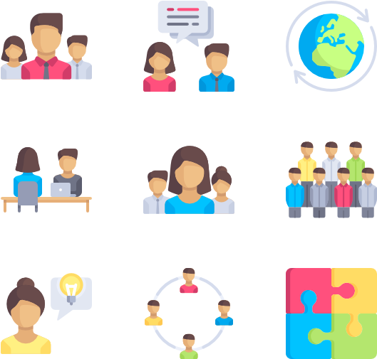 Teamwork 60 Icons - Group Icon Png (600x564), Png Download