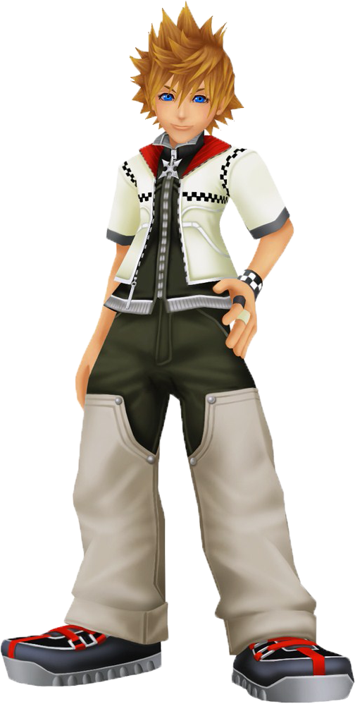 Roxas Khii - Kingdom Hearts Ii Roxas Cosplay Costume (504x998), Png Download
