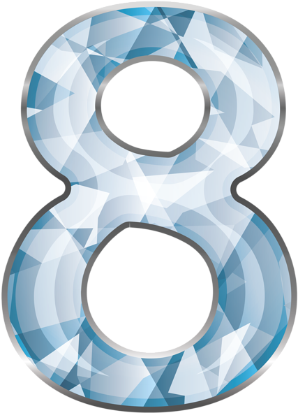 Number Eight Png Clipart - Clip Art (448x600), Png Download