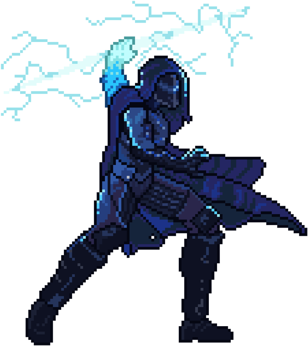 Der Hunter Arcstrider Aus Destiny - Destiny Hunter Pixel Art (1069x1200), Png Download
