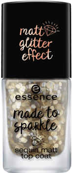Sequin Matt Top Coat 01 Pour Some Glitter On Me - Essence 01 Pour Some Glitter On Me (350x350), Png Download