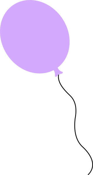 Lavender - Pink And Purple Balloons Clip Art (318x598), Png Download