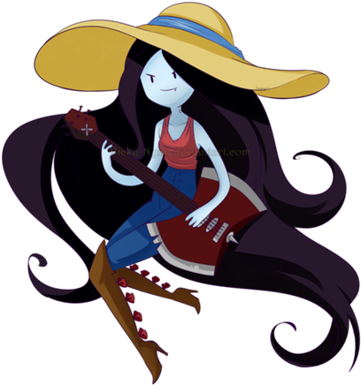Adventure Time Png Image - Marceline Off Of Adventure Time (428x445), Png Download