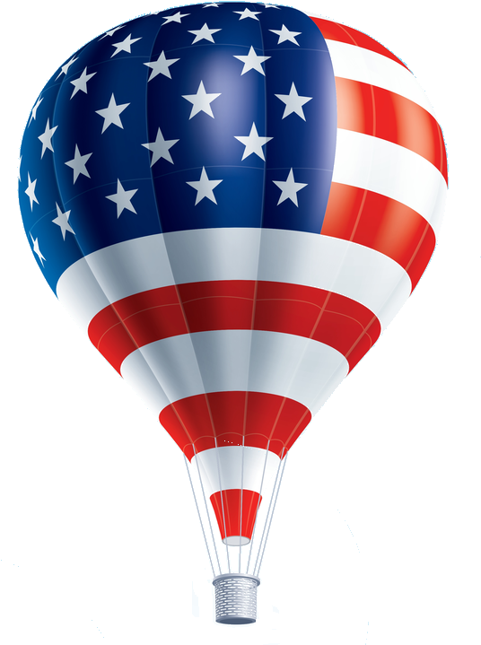 He Currently Lives And Flies His Cameron Z-90 In Tampa - Patriotic America Window Clings (570x750), Png Download