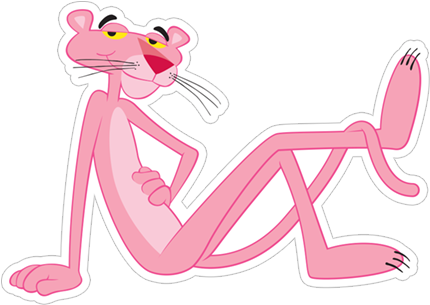 Viber Sticker «pink Panther» - Pantera (490x317), Png Download