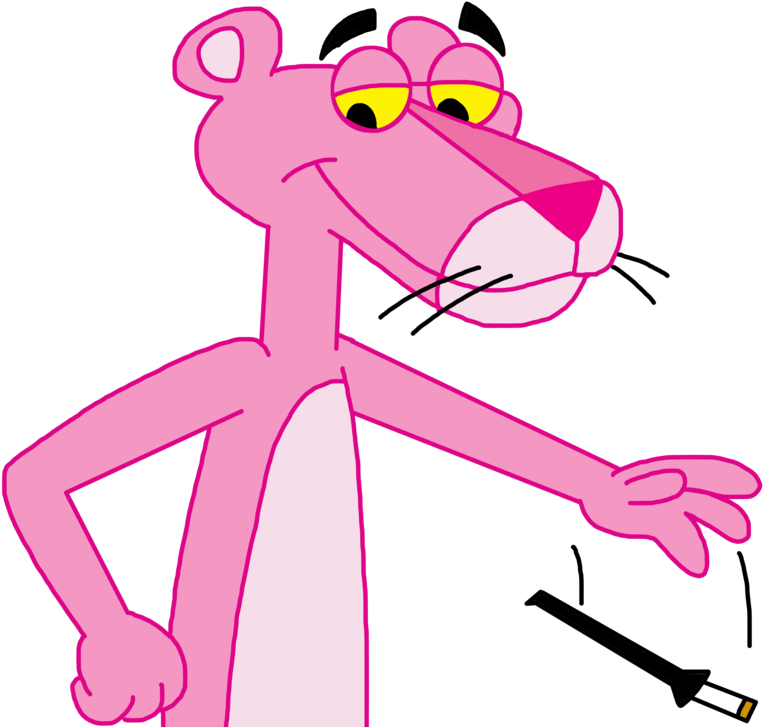 Pink Panther Catch Something - Pink Panther Cartoon Png (1024x1024), Png Download