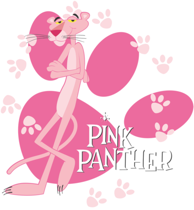 Pink Panther Walk All Over Kid's T-shirt - Child (400x436), Png Download