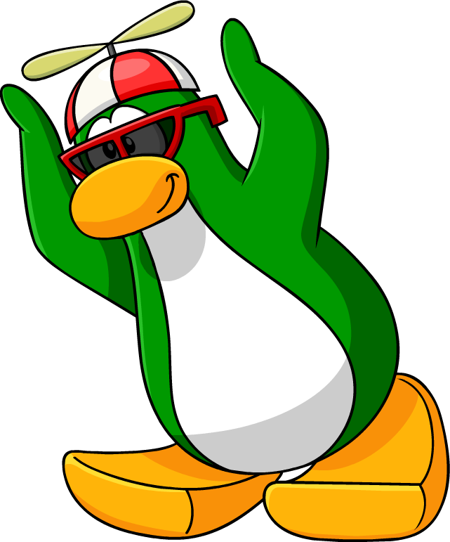 Rookie Hands Up - Rookie Club Penguin (641x771), Png Download