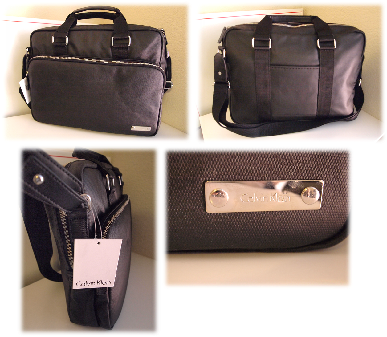 Calvin Klein Sydney Commuter Briefcase Bag - Briefcase (1256x1094), Png Download