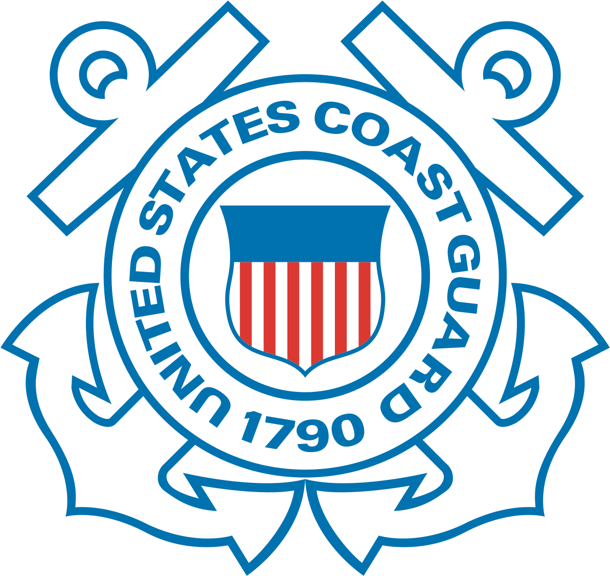 1200px-uscg W - Svg - Coast Guard Emblem (1200x1133), Png Download