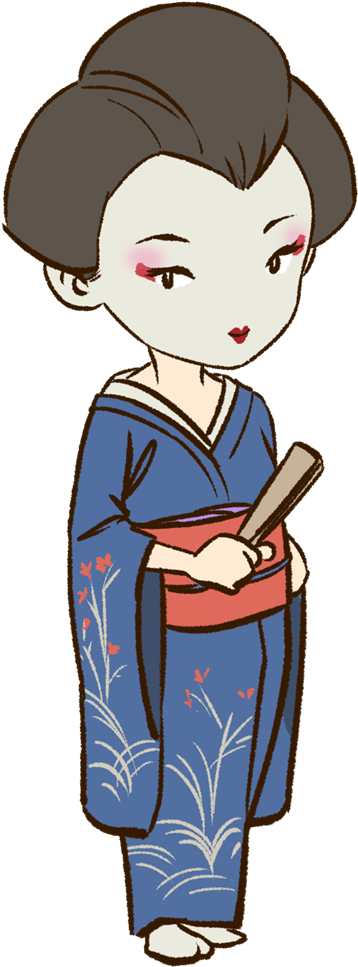Svg Download Japan Frames Illustrations Hd Images Person - Japanese People Clip Art (500x997), Png Download