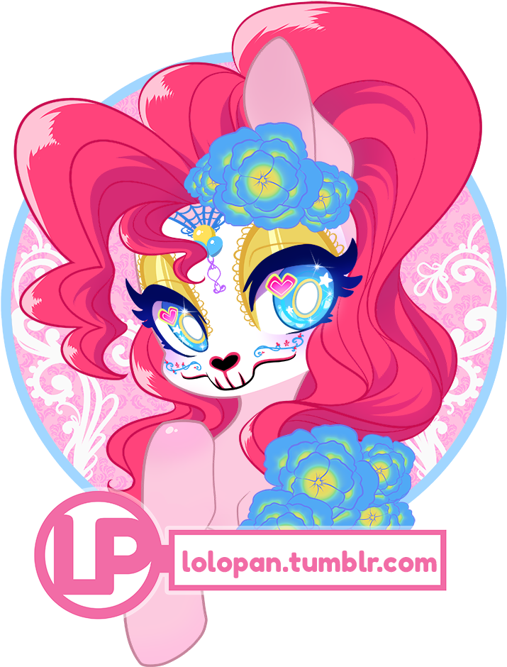 Lolopan, Dia De Los Muertos, Pinkie Pie, Safe, Simple - My Little Pony: Friendship Is Magic (800x1000), Png Download