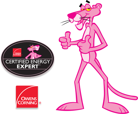 Pink Panther Insulation Logo - Pink Panther Tank Top (453x377), Png Download