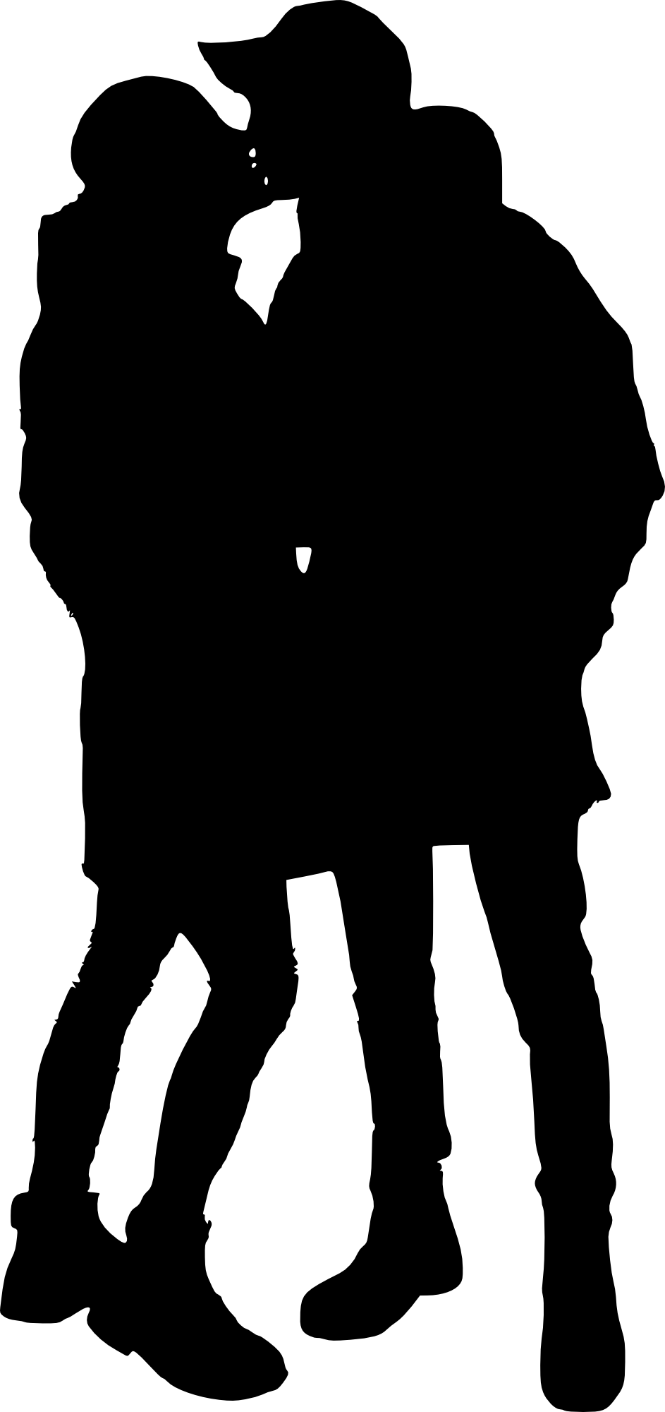 Free Png Couple Silhouette Png Images Transparent - Silueta Equipo De Trabajo (480x1018), Png Download