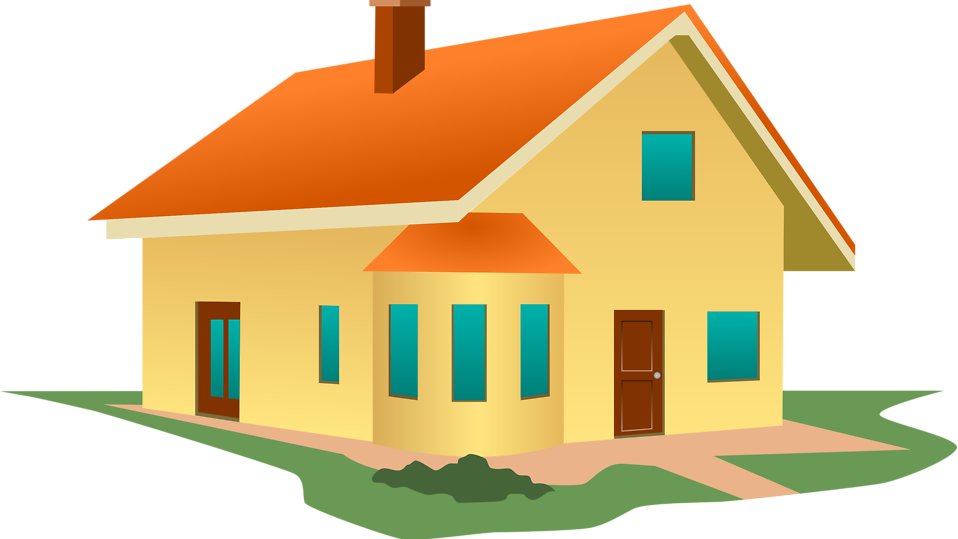 Clip Art Library House Clipart Transparent - House Clipart Transparent Background (958x539), Png Download