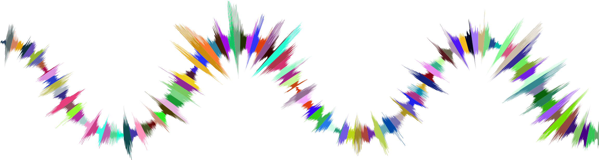 Sound Wave Clipart Clip Art - Wave (2302x618), Png Download