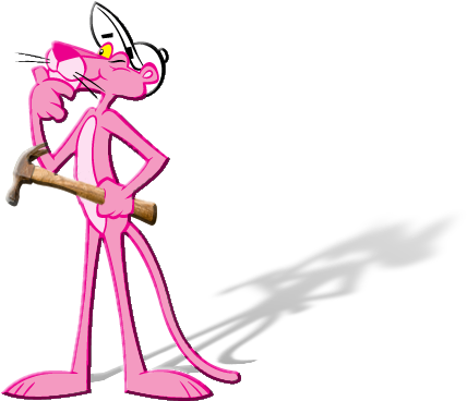 Roofing Materials - The Pink Panther (432x396), Png Download