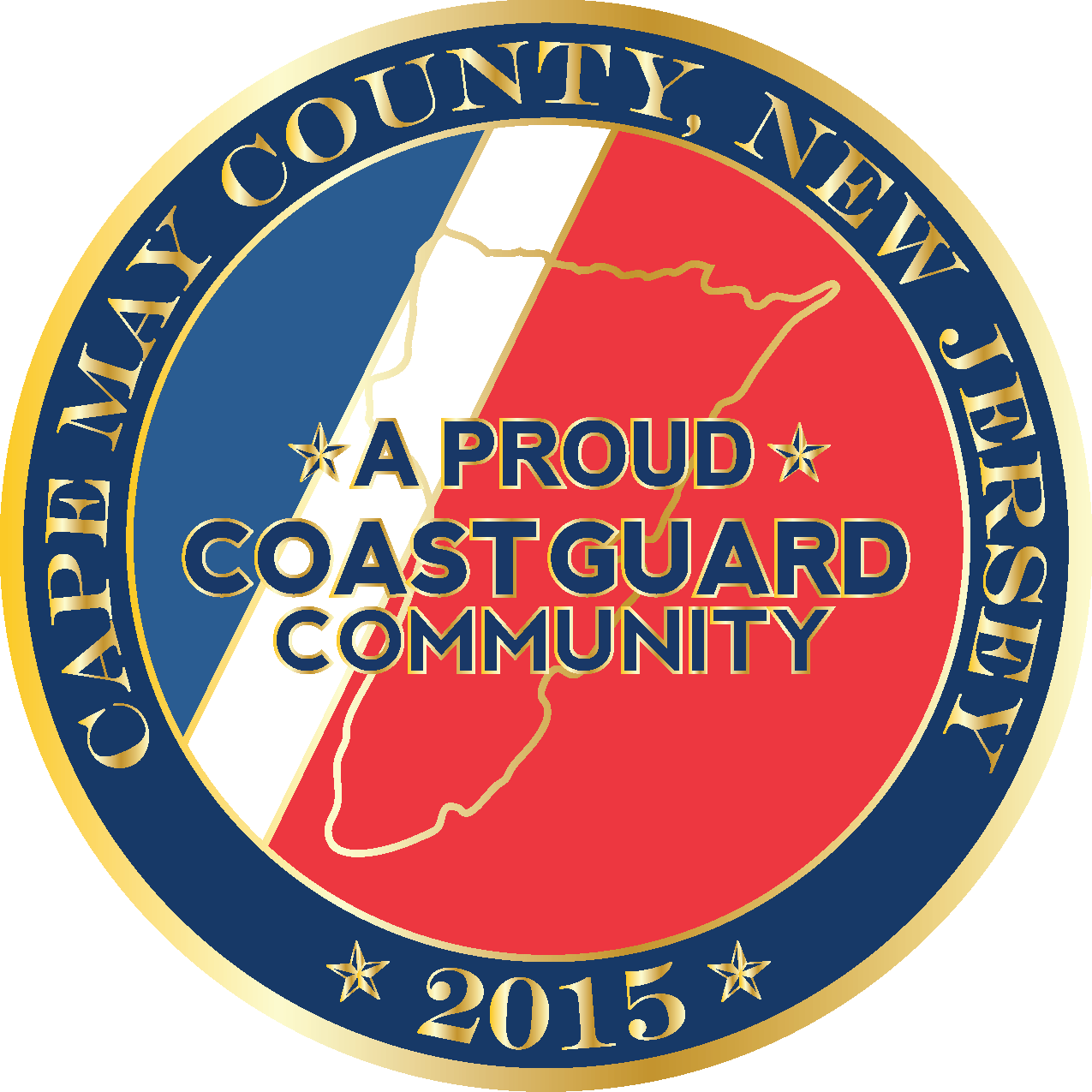 Welcome To Cape May County, A Proud Coast Guard Community - United States Coast Guard Training Center Cape May (1275x1275), Png Download
