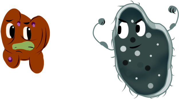 Cancer Fighting Bacteria - Bacteria Animation Png (720x480), Png Download