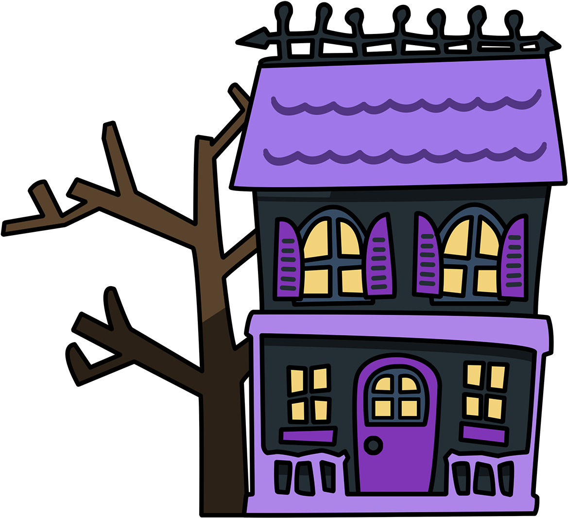 Haunted House Clip Art - Haunted House Clipart (1169x1066), Png Download
