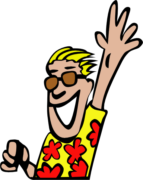 Hello Clipart Wave Bye - Person Waving Goodbye Clipart (474x598), Png Download