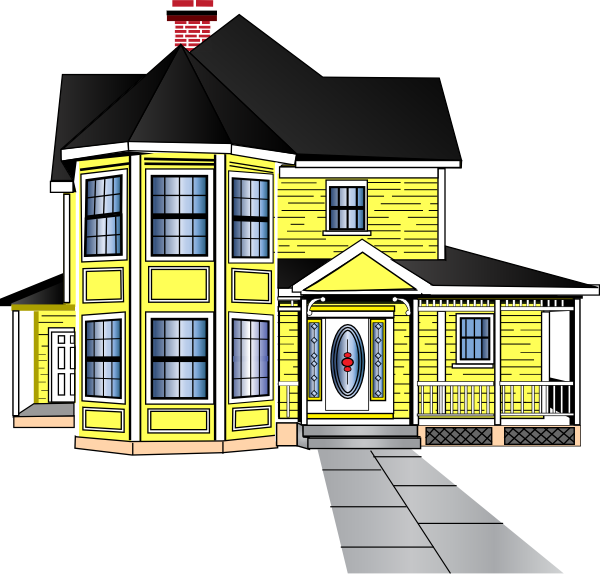 Really Large Home Clipart Png - Clipart Big House (600x574), Png Download