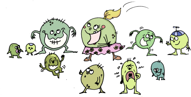 Bacteria (669x342), Png Download