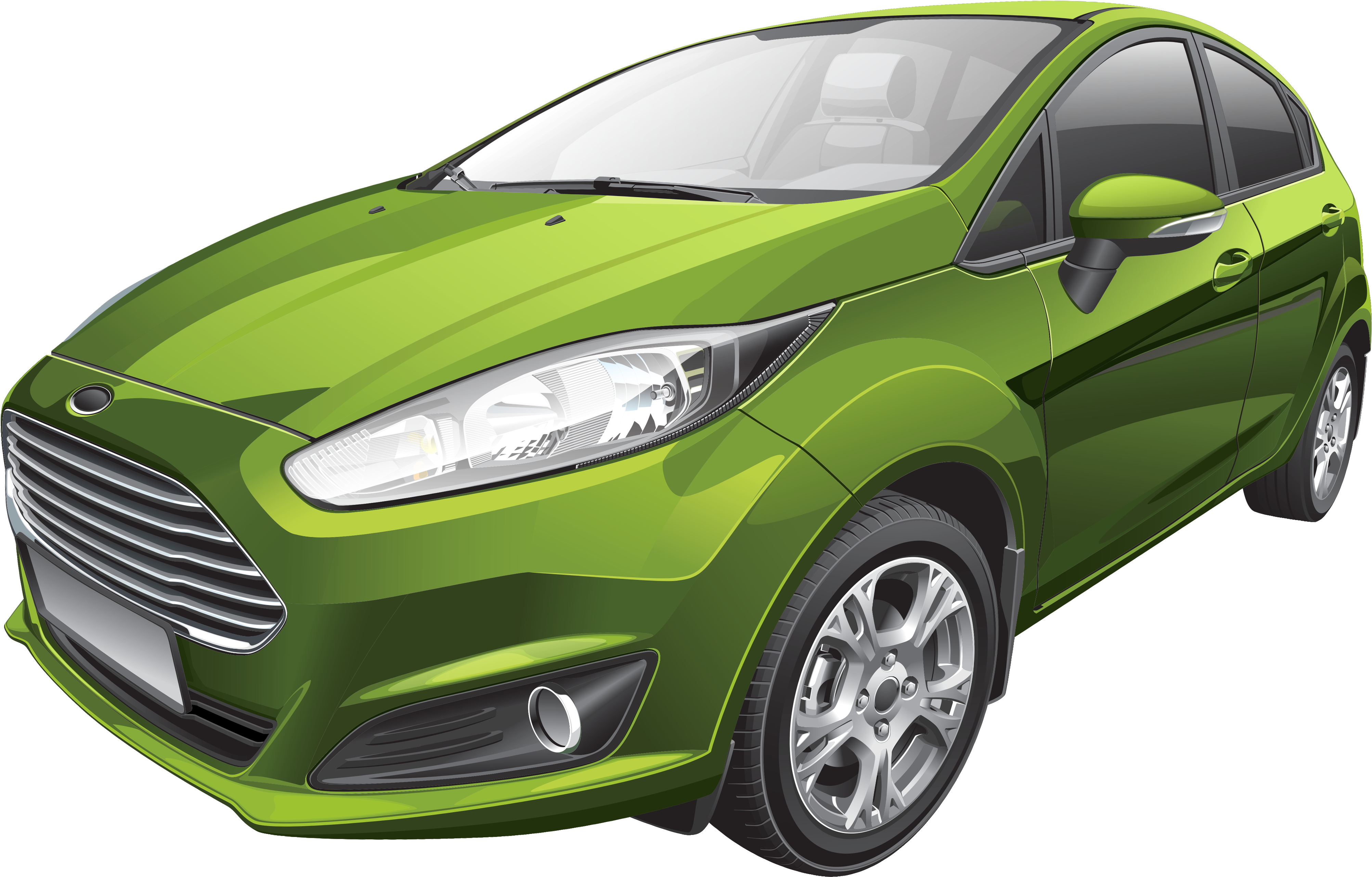 Green Car Png Clip Art - Зеленое Авто (4140x2661), Png Download